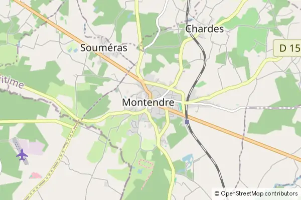 Mapa Montendre