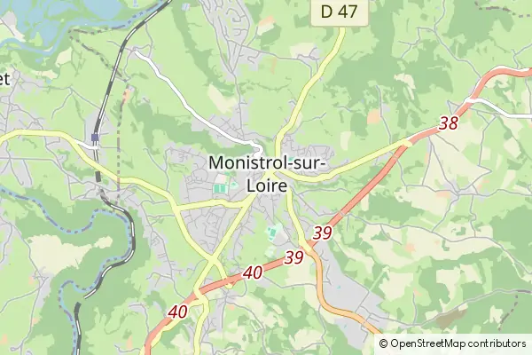 Mapa Monistrol-sur-Loire