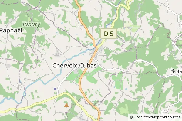 Mapa Cherveix Cubas