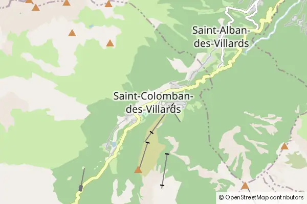 Mapa Saint-Colomban-des-Villards