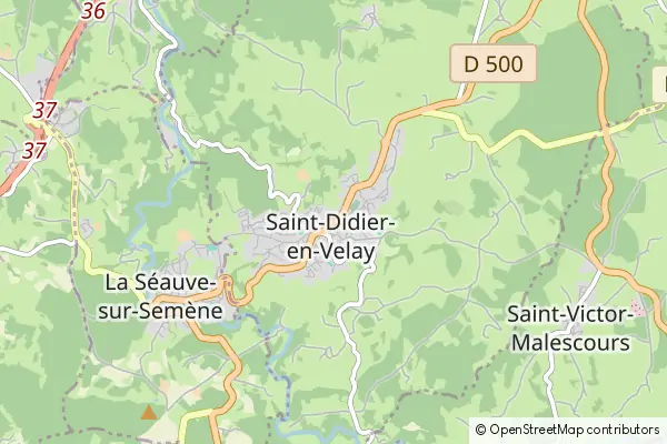 Mapa Saint-Didier-en-Velay