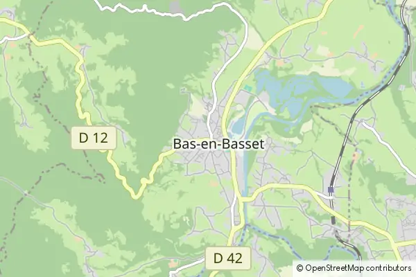 Mapa Bas-en-Basset