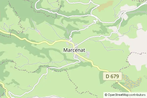 Mapa Marcenat