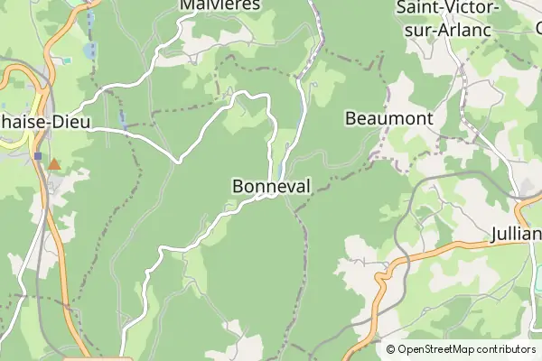 Mapa Bonneval