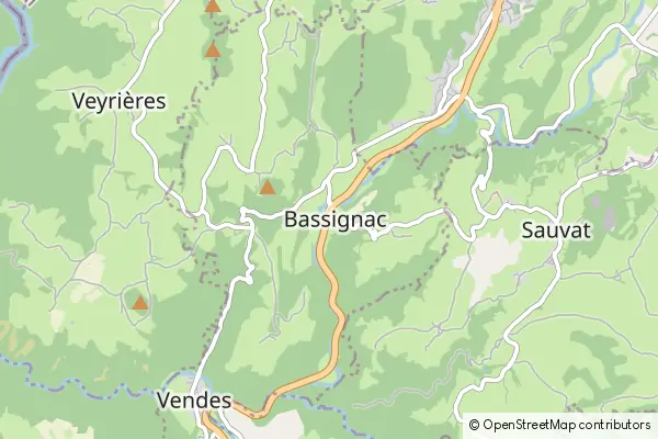 Mapa Bassignac