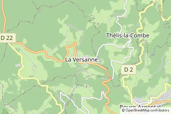 Mapa La Versanne