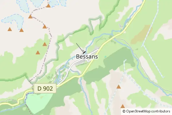 Mapa Bessans