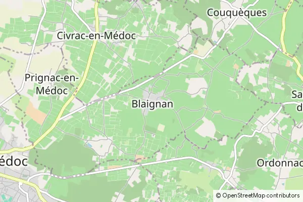 Mapa Blaignan