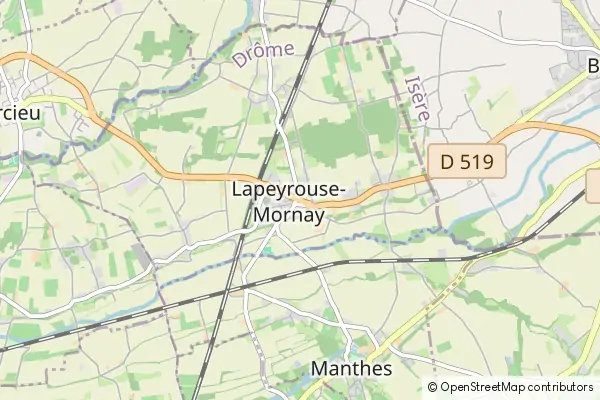 Mapa Lapeyrouse-Mornay