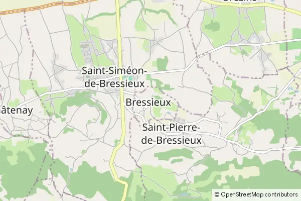 Mapa Bressieux