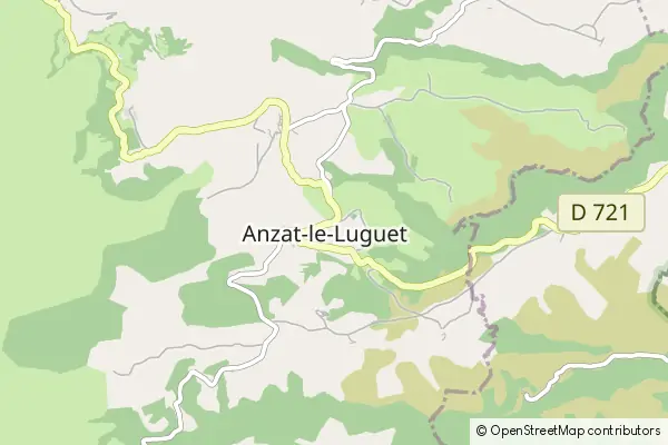 Mapa Anzat-le-Luguet