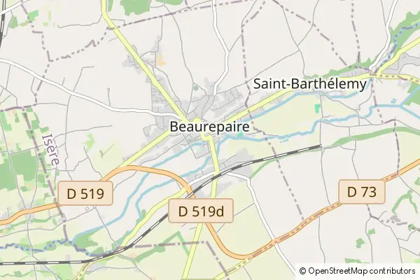 Mapa Beaurepaire