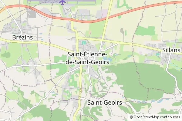 Mapa Saint-Étienne-de-Saint-Geoirs