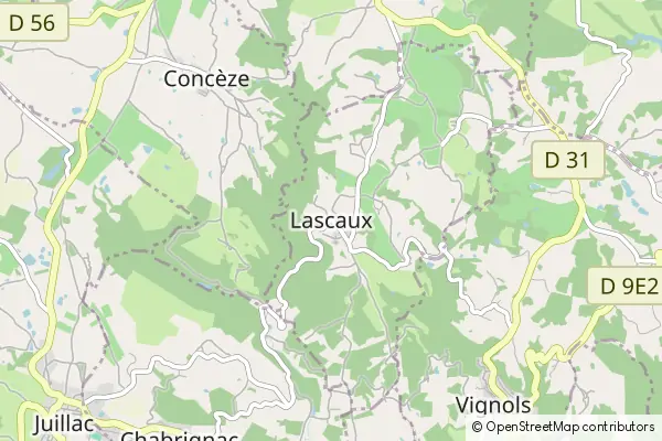 Mapa Lascaux