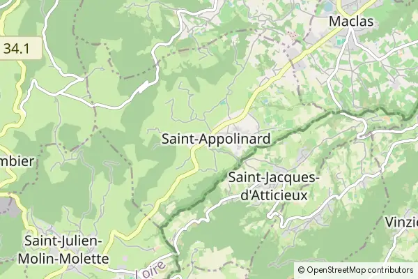 Mapa Saint-Appolinard