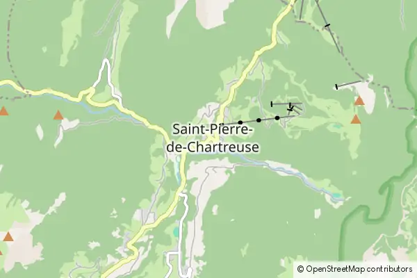 Mapa Saint-Pierre-de-Chartreuse