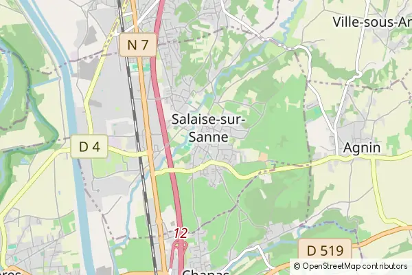 Mapa Salaise-sur-Sanne