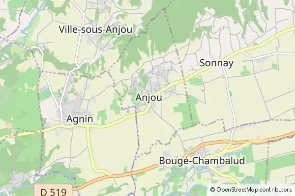 Mapa Anjou