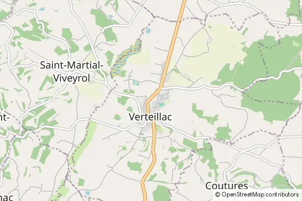 Mapa Verteillac