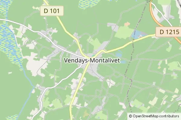 Mapa Vendays-Montalivet