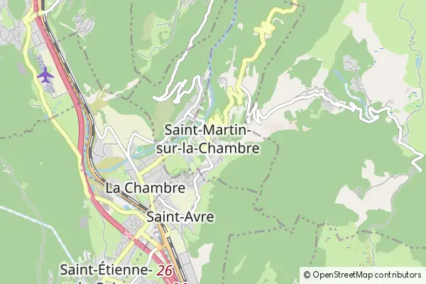 Mapa Saint-Martin-sur-la-Chambre