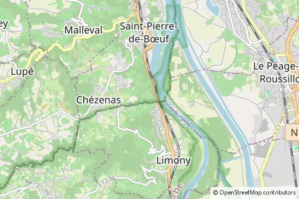 Mapa Saint-Pierre-de-Bœuf