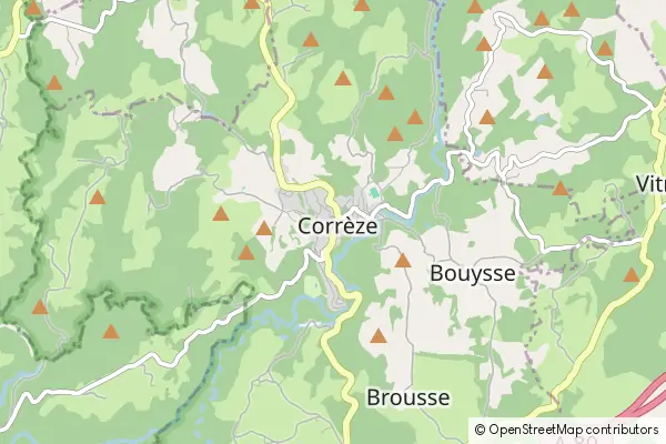 Mapa Corrèze