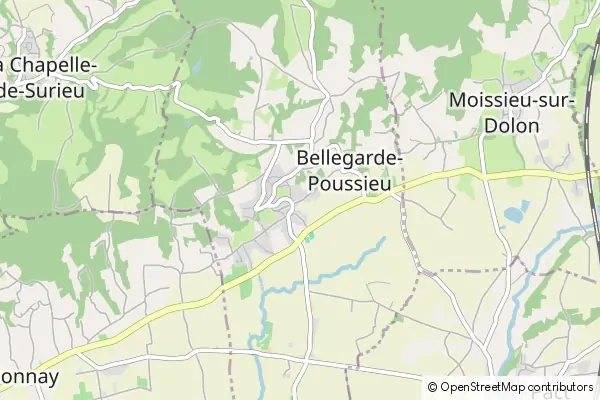 Mapa Bellegarde-Poussieu