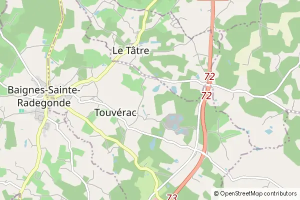 Mapa Touvérac