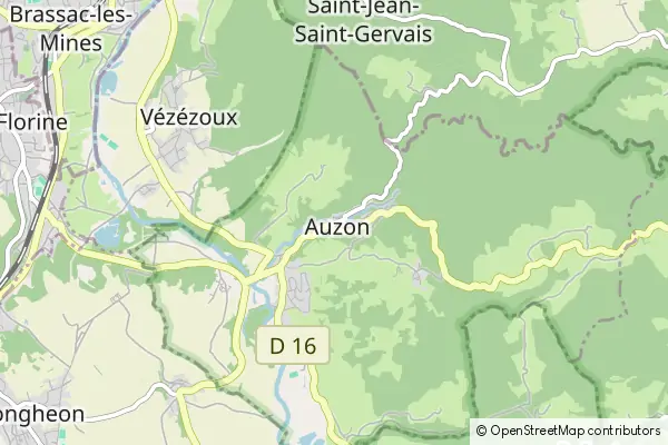 Mapa Auzon