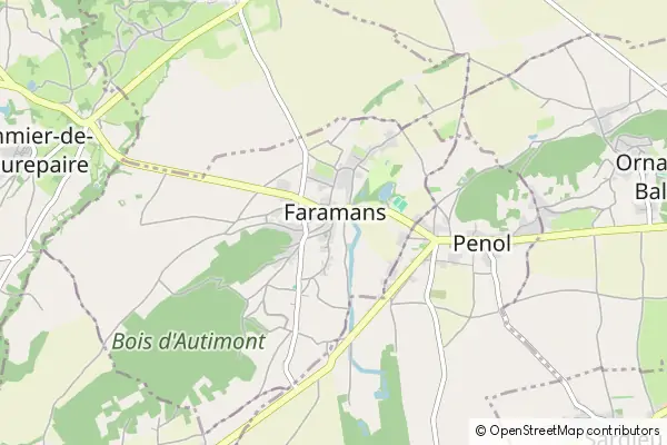 Mapa Faramans