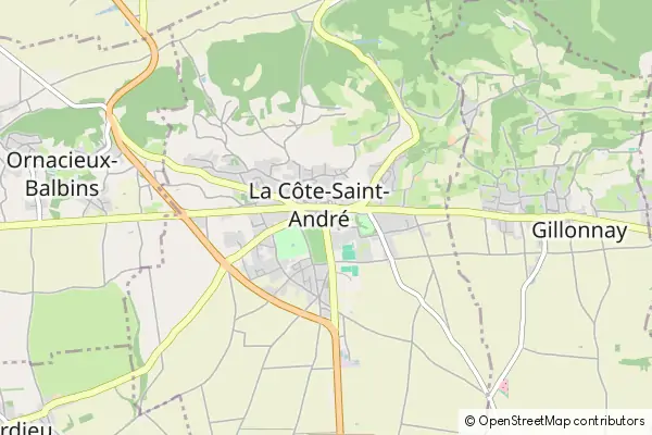 Mapa La Côte-Saint-André