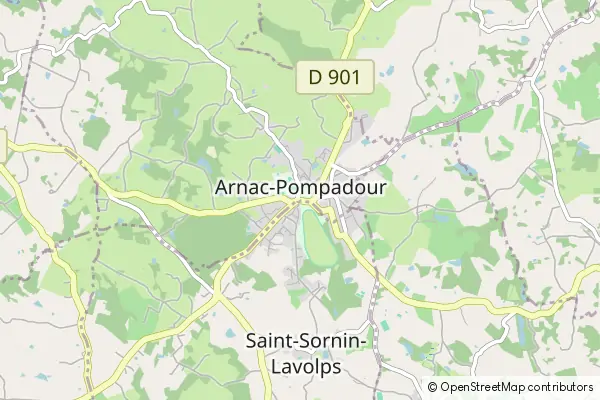 Mapa Arnac-Pompadour