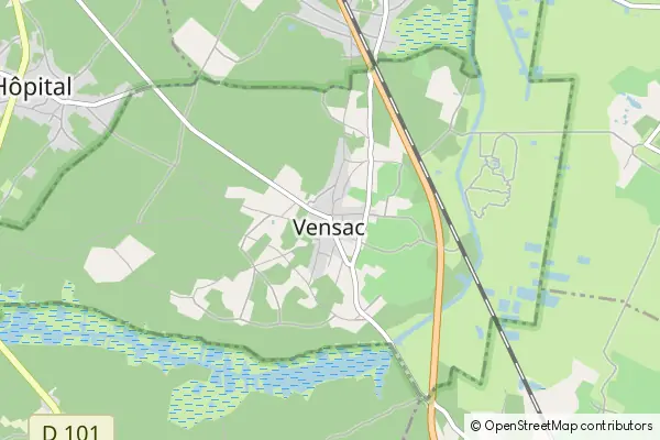 Mapa Vensac