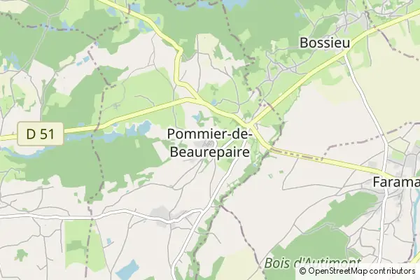 Mapa Pommier-de-Beaurepaire