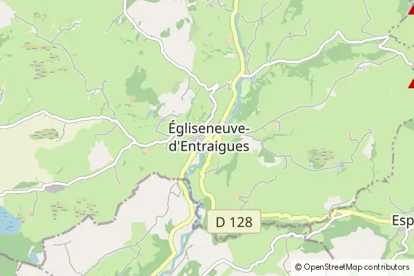 Mapa Égliseneuve-d'Entraigues