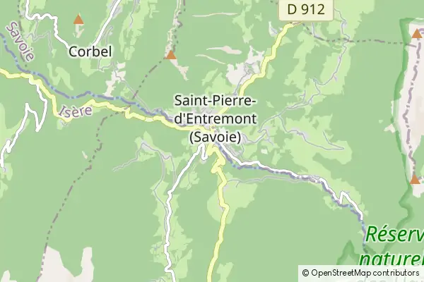 Mapa Saint-Pierre-d'Entremont