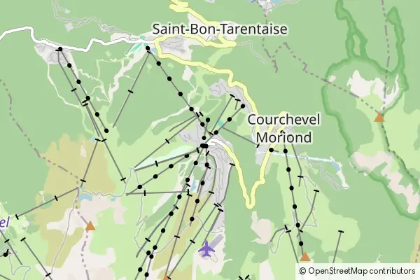 Mapa Courchevel