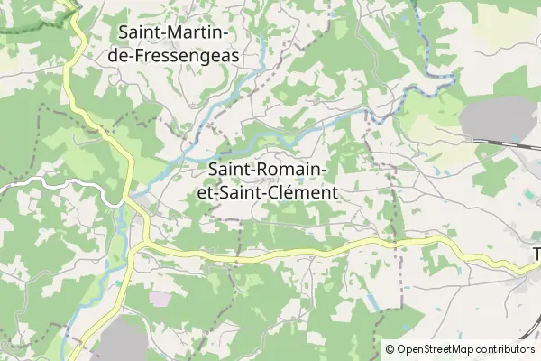 Mapa Saint-Romain-et-Saint-Clément