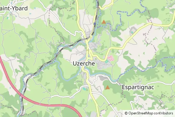 Mapa Uzerche