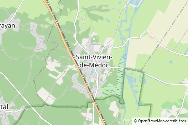 Mapa Saint-Vivien-de-Médoc