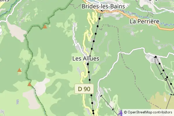 Mapa Les Allues