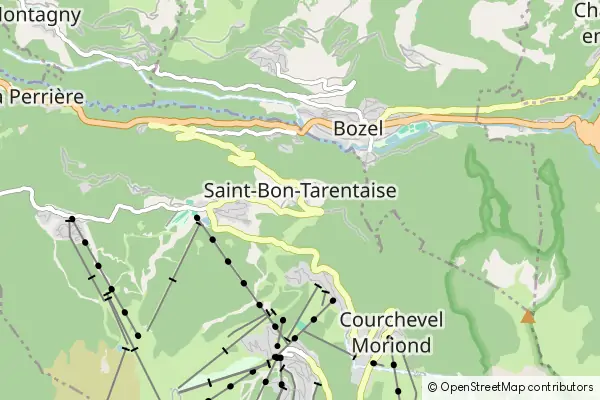 Mapa Saint-Bon-Tarentaise