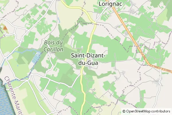 Mapa Saint-Dizant-du-Gua