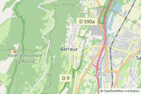 Mapa Barraux