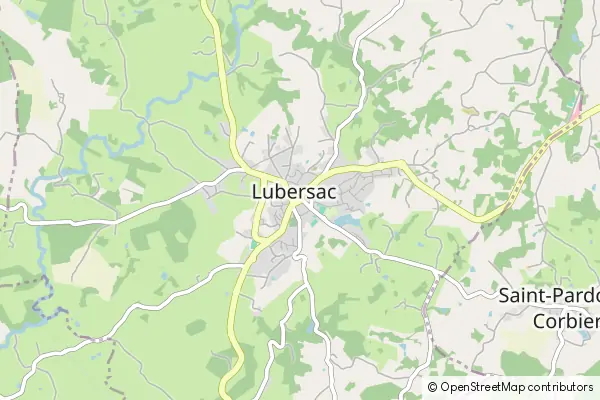 Mapa Lubersac