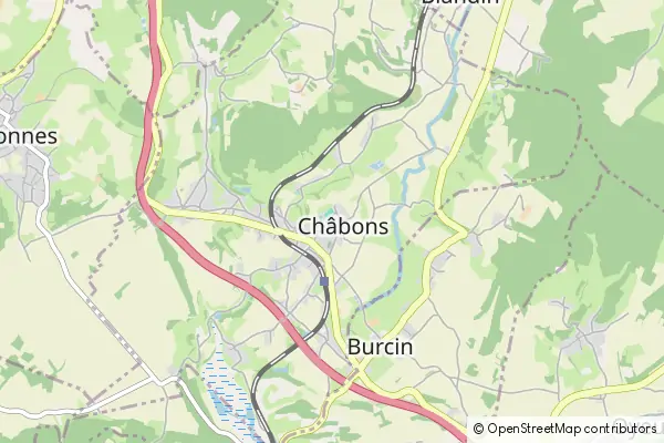 Mapa Châbons