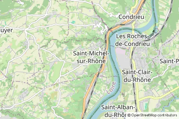 Mapa Saint-Michel-sur-Rhône