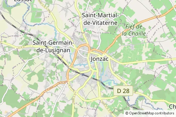 Mapa Jonzac