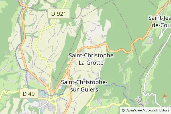 Mapa Saint-Christophe